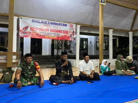 MALAM TIRAKATAN DAN DO’A BERSAMA MALAM 17 AGUSTUS DI DESA NGENTRONG